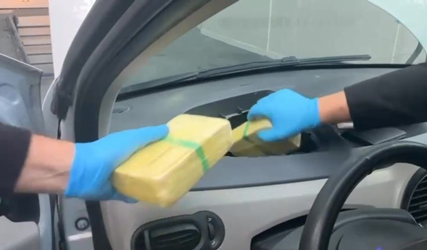 Otomobilde zulalanmış 46 kilo 840 gram uyuşturucu ele geçirildi