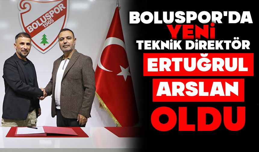 Boluspor'da yeni teknik direktör Ertuğrul Arslan oldu
