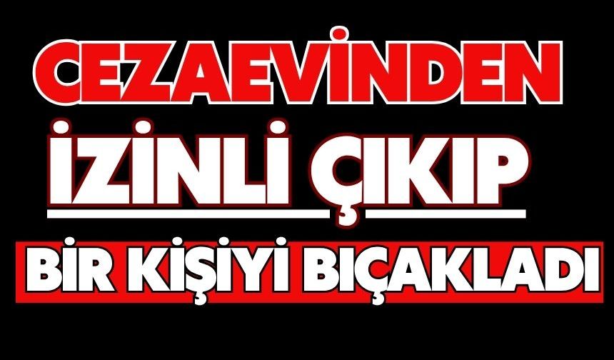 Cezaevinden izinli çıkıp bir kişiyi bıçakladı