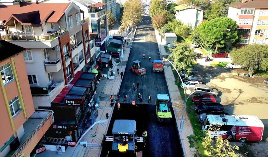 Körfez'de hafta sonu asfalt mesaisi