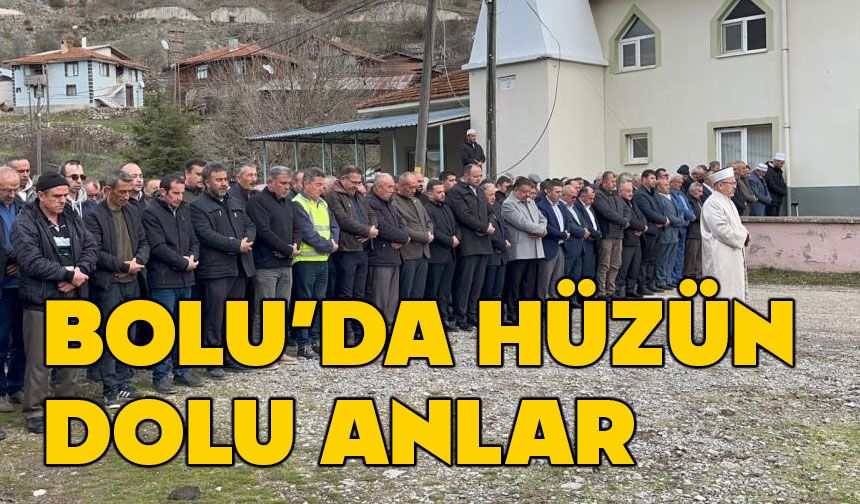 Bolu'da mezarları taşınanlar için cenaze namazı