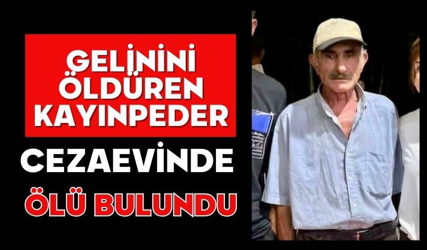 Gelinini öldüren kayınpeder cezaevinde ölü bulundu