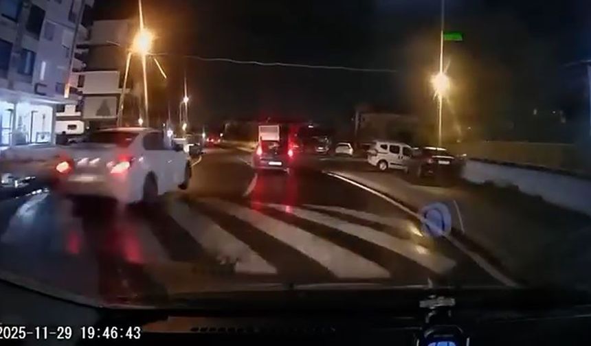 Tehlikeli kovalamaca araç kamerasında