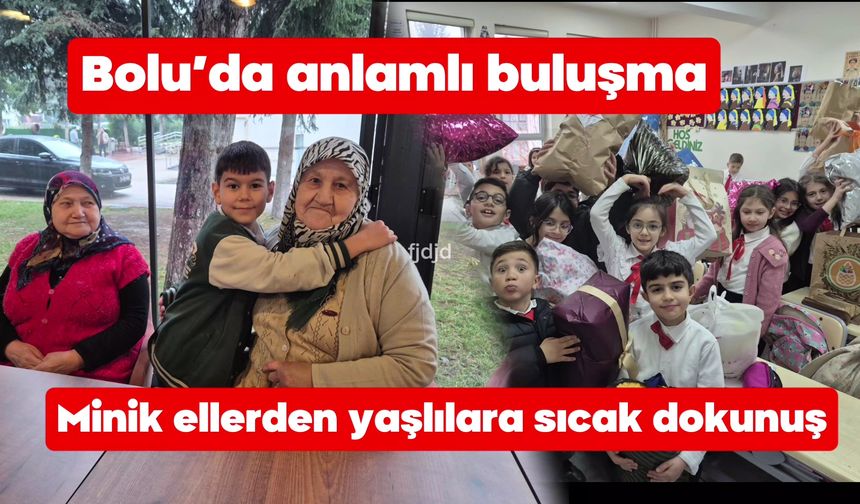 Minik ellerden yaşlılara sıcak dokunuş