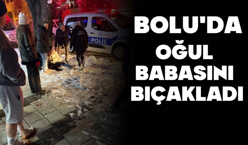 Annesine küfredince babasını bıçakladı