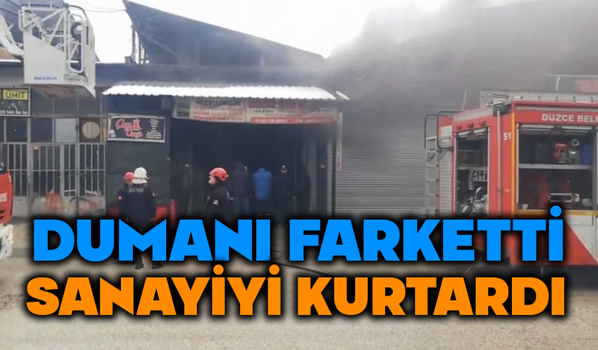 Kapalı dükkandan gelen dumanı gördü faciayı önledi