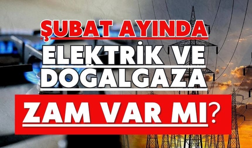 Şubat ayında elektrik ve doğalgaza zam var mı?