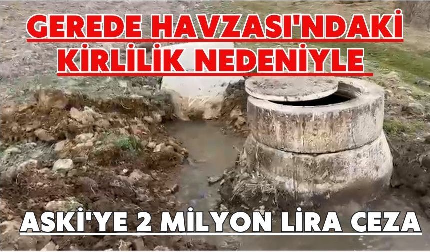 Gerede Havzası'ndaki kirlilik nedeniyle ASKİ'ye 2 milyon lira ceza