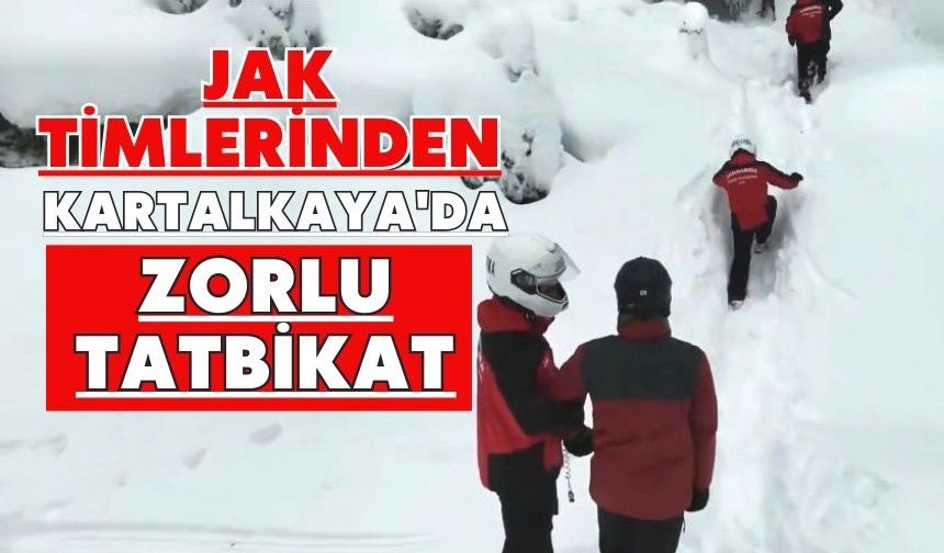 JAK timlerinden Kartalkaya'da zorlu tatbikat