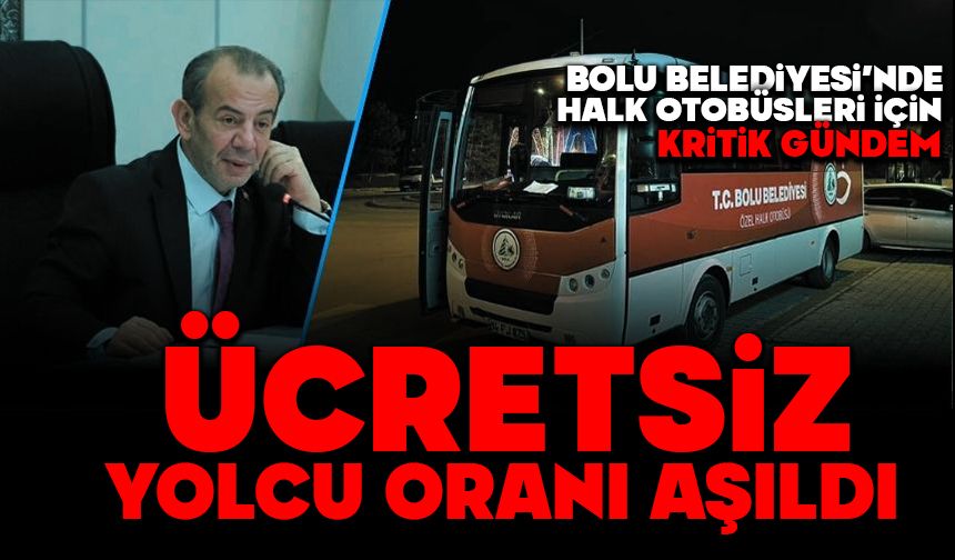 Bolu Belediyesi’nde halk otobüsleri için kritik gündem