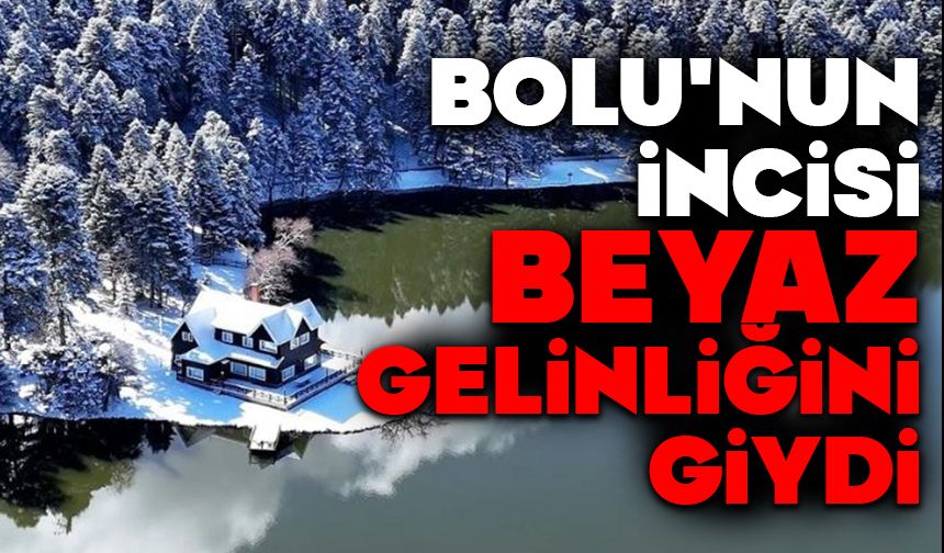 Bolu'nun incisi beyaz gelinliğini giydi
