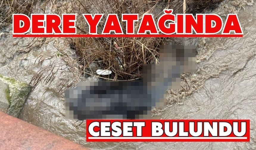 Dere yatağında ceset bulundu