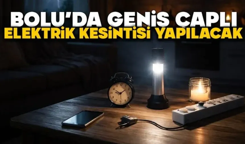 BOLU’DA GENİŞ ÇAPLI ELEKTRİK KESİNTİSİ YAPILACA