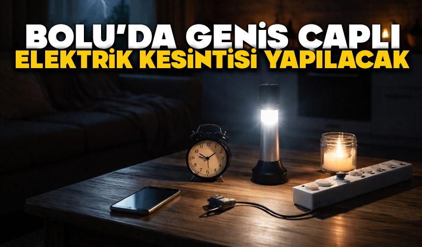 BOLU’DA GENİŞ ÇAPLI ELEKTRİK KESİNTİSİ YAPILACAK