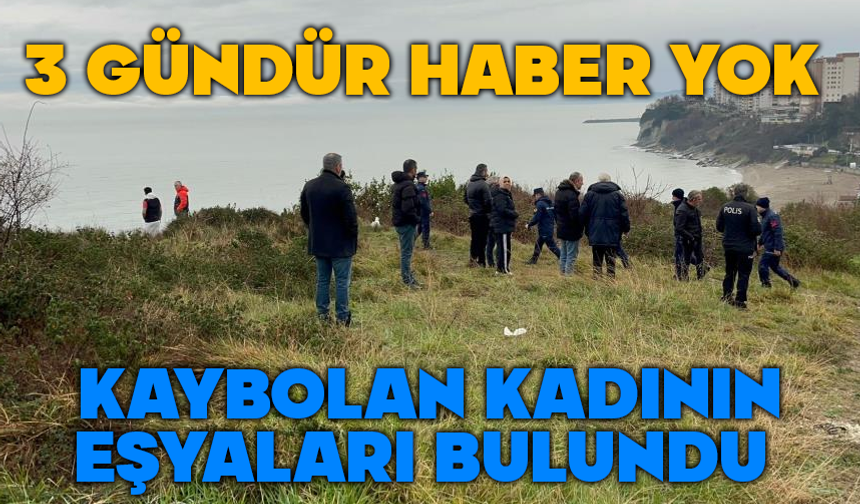 Kaybolan kadının eşyaları deniz kenarında bulundu