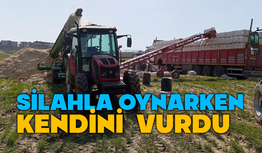 Saman preslerken kendini vurdu