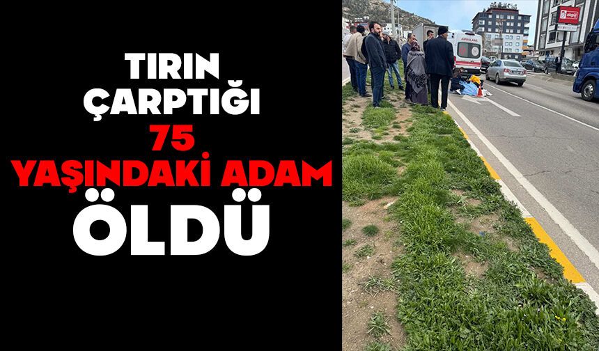 Tırın çarptığı 75 yaşındaki adam öldü