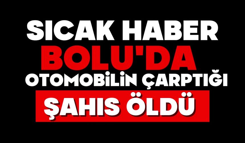 Bolu’da otomobilin çarptığı şahıs öldü