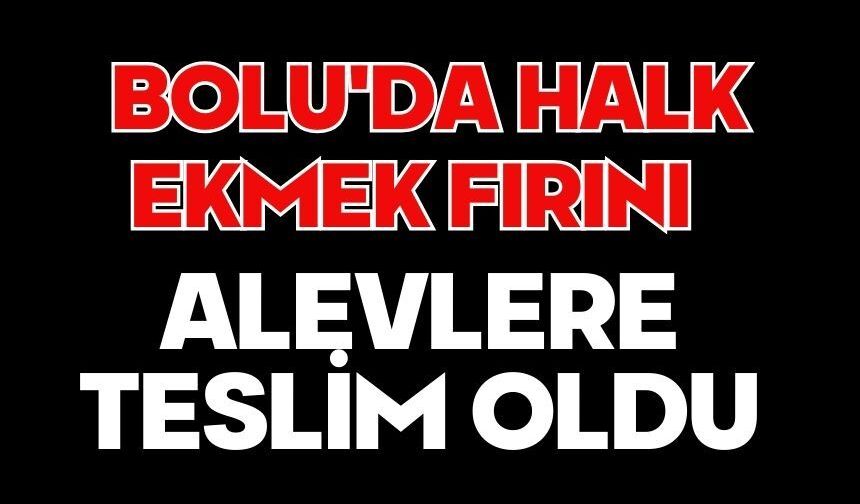 Bolu'da halk ekmek fırını alevlere teslim oldu