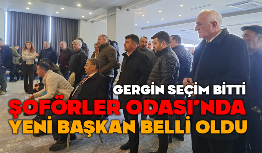 Bolu Şoförler Odası’nda yeni başkan belli oldu