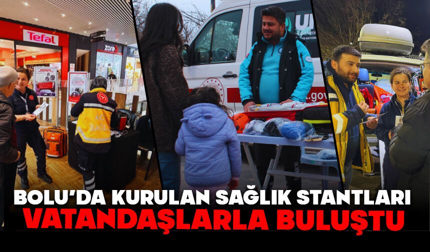 Bolu’da Kurulan Sağlık Stantları Vatandaşlarla Buluştu