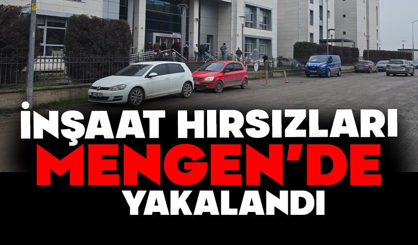İnşaat Hırsızları Mengen'de Yakalandı