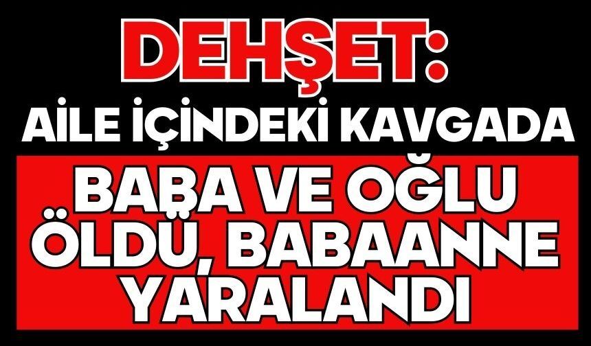 Dehşet: Aile içindeki kavgada baba ve oğlu öldü, babaanne yaralandı