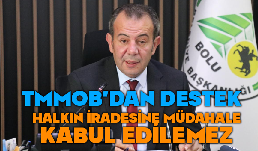 TMMOB Bolu’dan Tanju Özcan’ın Tutuklanmasına Tepki: “Halkın İradesine Müdahale Kabul Edilemez”