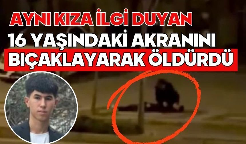 Aynı kıza ilgi duyan 16 yaşındaki akranını bıçaklayarak öldürdü