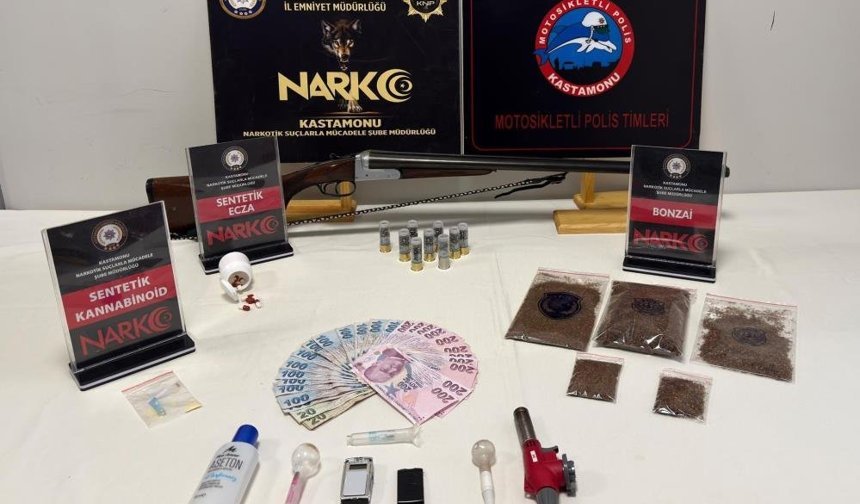 Kastamonu'da uyuşturucu operasyonları: 6 gözaltı