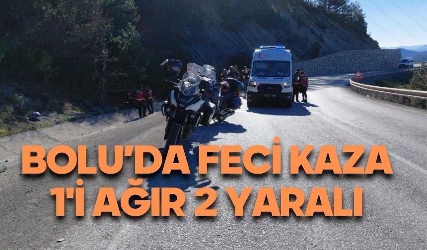 Bolu'da motosikletler kaza yaptı