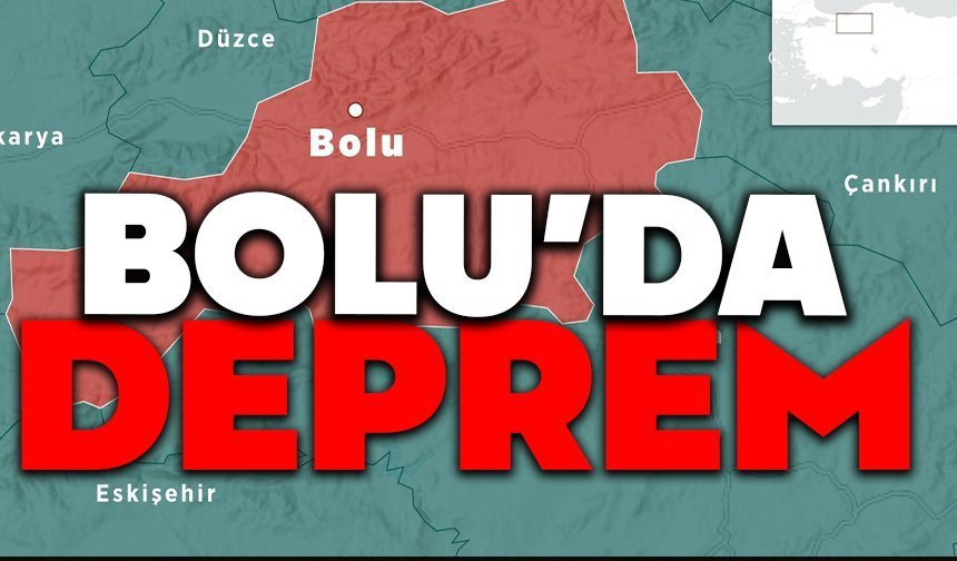 Bolu'da öğle saatlerinde deprem