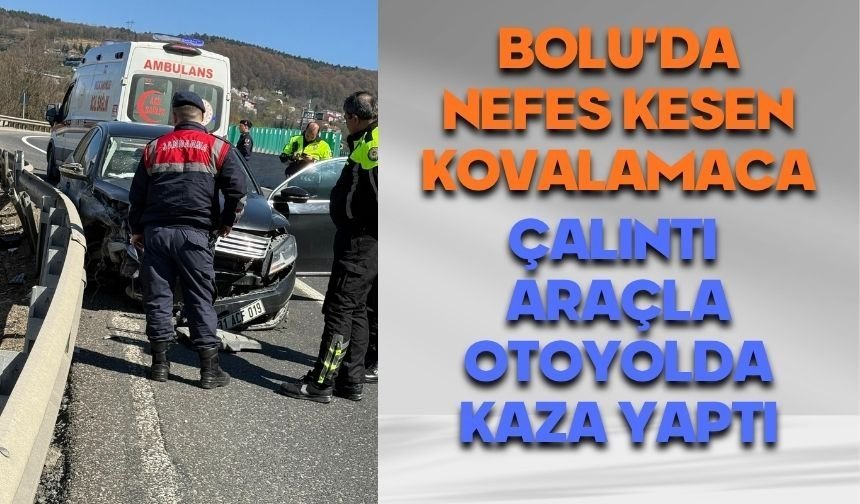 Hatay’dan Çalınan Lüks Araç Bolu’da Kaza Yaparak Yakalandı