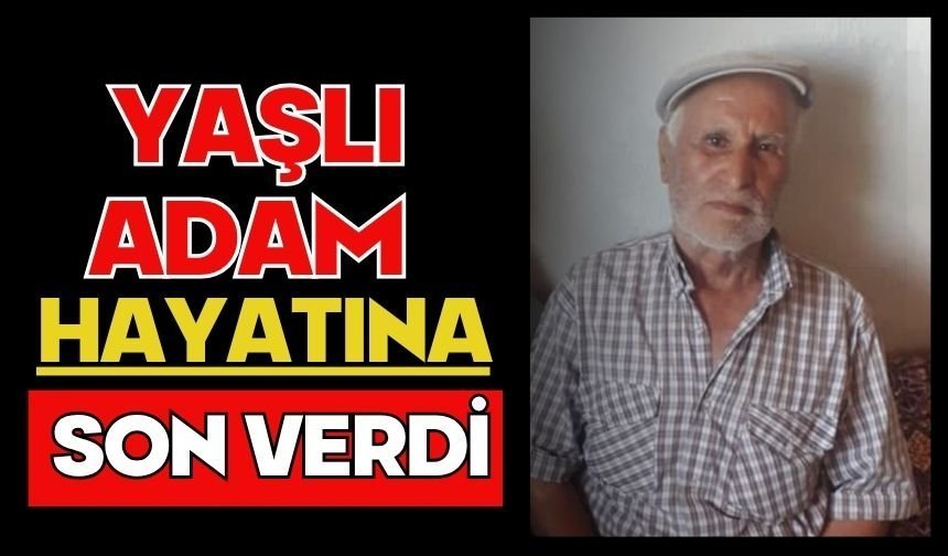 Yaşlı adam hayatına son verdi