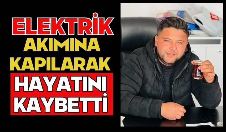 Elektrik akımına kapılarak hayatını kaybetti