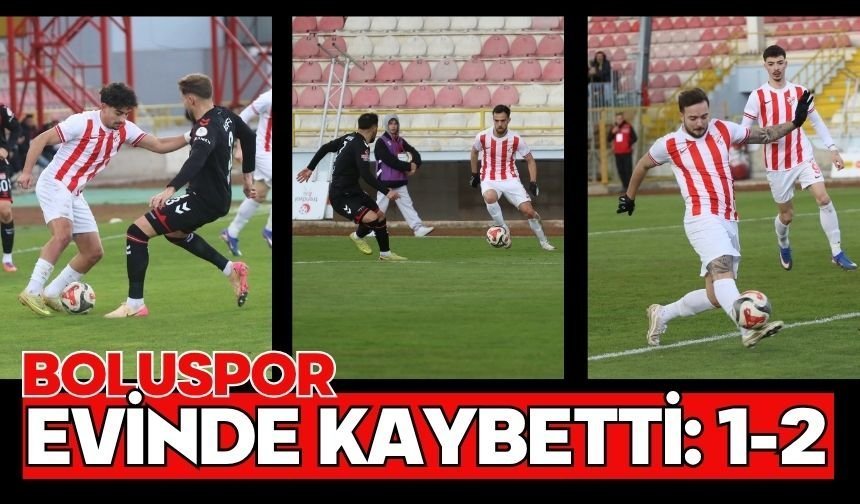 Boluspor Evinde Kaybetti: 1-2