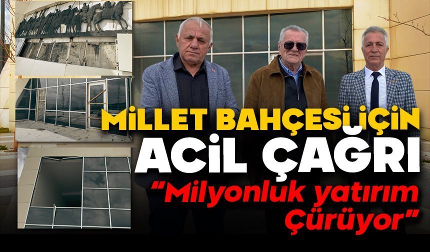 Millet Bahçesi İçin Acil Çağrı ‘’Milyonluk Yatırım Çürüyor’’