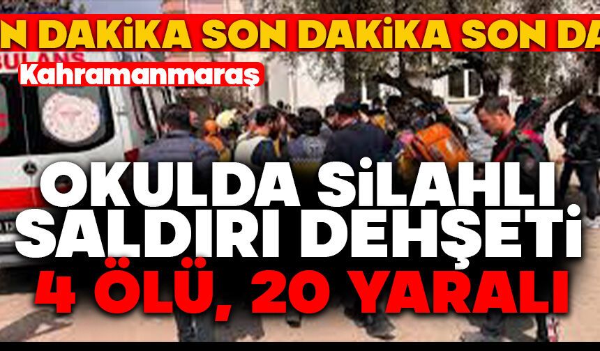 Okulda silahlı saldırı dehşeti: 4 ölü, 20 yaralı