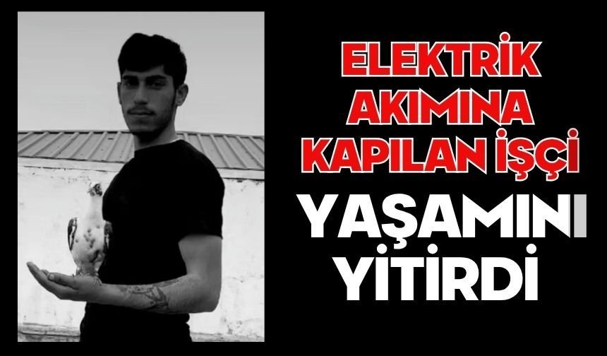 Elektrik akımına kapılan işçi yaşamını yitirdi