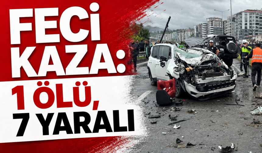 Feci kaza: 1 ölü, 7 yaralı