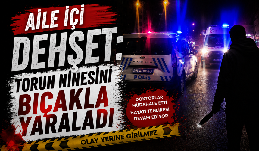 Aile içi dehşet: Torun ninesini bıçakla yaraladı