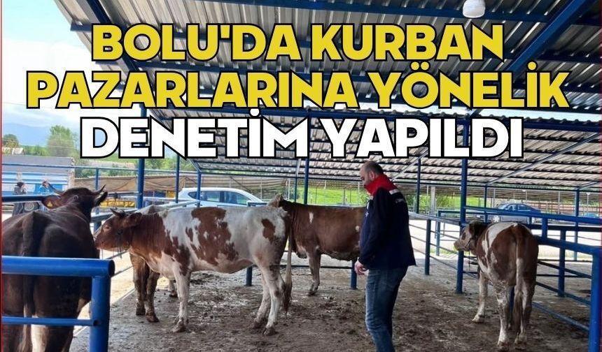 Bolu'da kurban pazarlarına yönelik denetim yapıldı