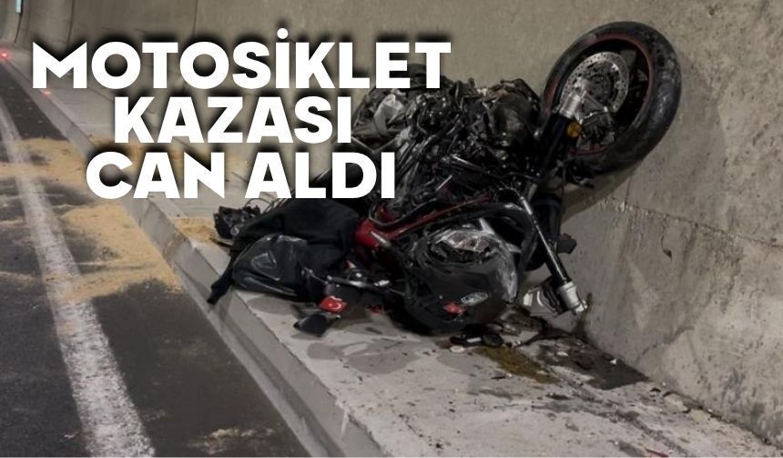Motosiklet kazası can aldı