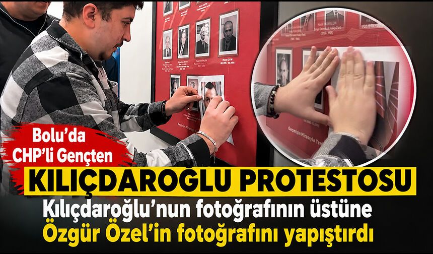 Bolu'da CHP'li Gençten Kılıçdaroğlu Protestosu