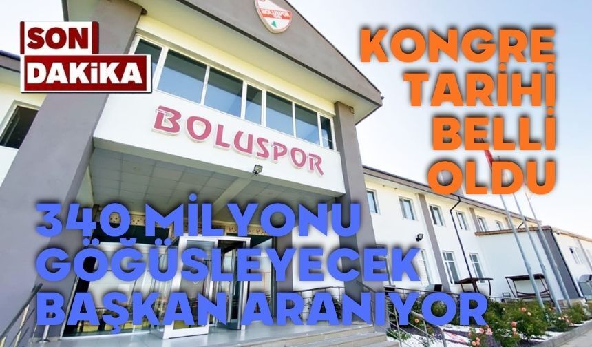 Boluspor’da 340 milyon borcu göğüsleyecek başkan aranıyor