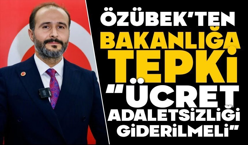 Furkan Özübek: “Kamu çalışanları arasında ücret adaletsizliği derhal giderilmelidir”
