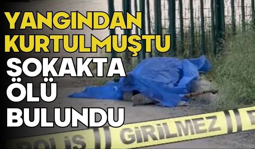 Yangından kurtulmuştu sokakta ölü bulundu