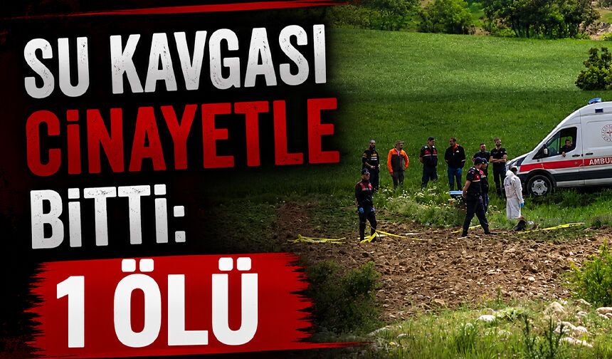 Su kavgası cinayetle bitti: 1 ölü
