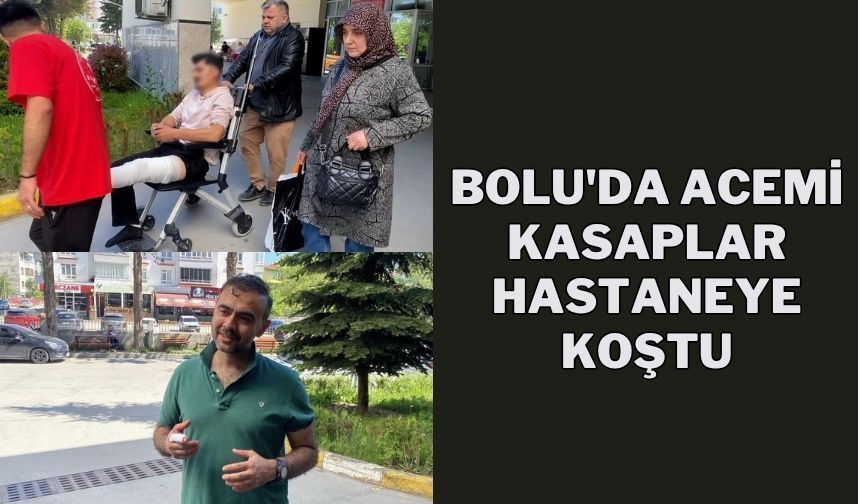 BOLU'DA ACEMİ KASAPLAR HASTANEYE KOŞTU