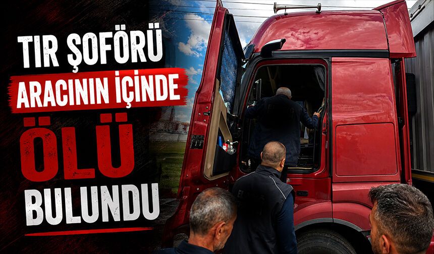 Tır şoförü aracının içinde ölü bulundu